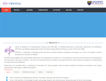 Tablet Screenshot of crystal.um.edu.my