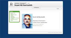 Desktop Screenshot of haeri.profcms.um.ac.ir