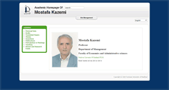 Desktop Screenshot of kazemi.profcms.um.ac.ir