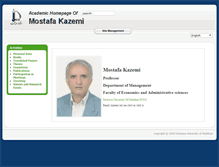 Tablet Screenshot of kazemi.profcms.um.ac.ir