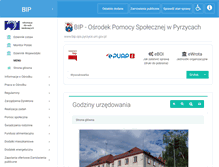 Tablet Screenshot of bip.ops.pyrzyce.um.gov.pl