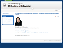 Tablet Screenshot of delavarian.mohadeseh.student.um.ac.ir