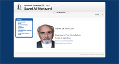 Desktop Screenshot of morteza.profcms.um.ac.ir