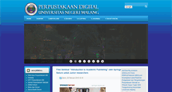 Desktop Screenshot of library.um.ac.id