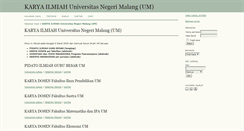 Desktop Screenshot of karya-ilmiah.um.ac.id