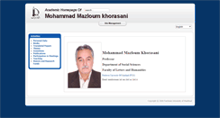 Desktop Screenshot of mmkhorasani.profcms.um.ac.ir
