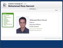 Tablet Screenshot of garoosi.profcms.um.ac.ir