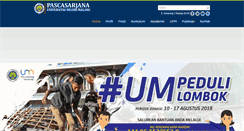 Desktop Screenshot of pasca.um.ac.id