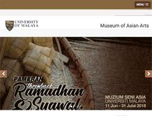 Tablet Screenshot of museum.um.edu.my