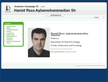 Tablet Screenshot of aghamohammadian.profcms.um.ac.ir