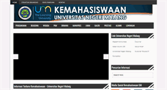 Desktop Screenshot of kemahasiswaan.um.ac.id