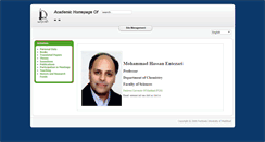 Desktop Screenshot of entezari.profcms.um.ac.ir