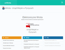 Tablet Screenshot of e-wrota.pyrzyce.um.gov.pl