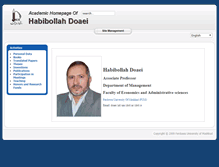Tablet Screenshot of doaei.profcms.um.ac.ir